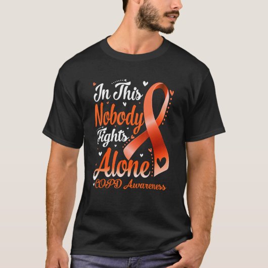 In This Family Nobody Fight Alone COPD Awareness T-Shirt (Vorderseite)