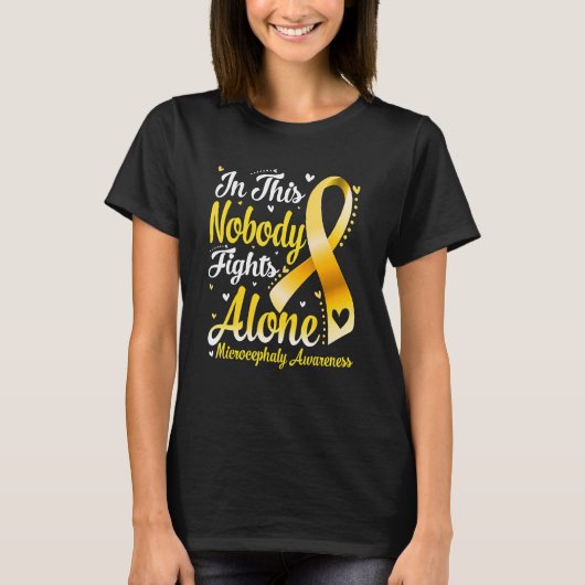 In This Family Nobody Fight Alone Microcephaly Awa T-Shirt (Vorderseite)