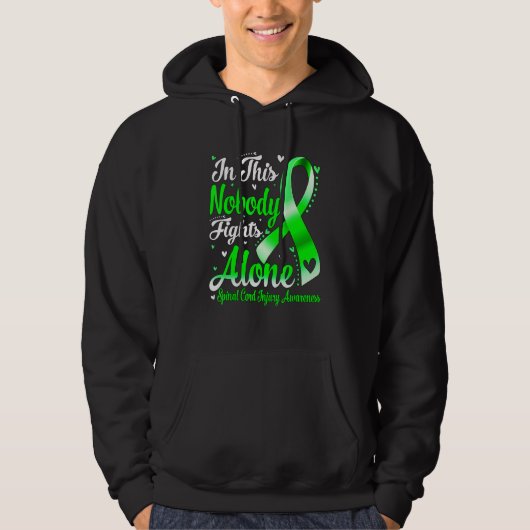 In This Family Nobody Fight Alone Spinal Cord Inju Hoodie (Vorderseite)