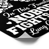 In This Family Nobody Fights Alone Lung Cancer Shi Poster (Ecke)