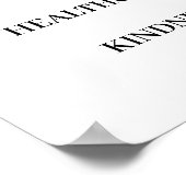 In This House We Believe Modern Minimalist Design Poster (Ecke)