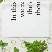 In This House We Narrate The Dogs Thoughts Geschirrtuch (Gefaltet)