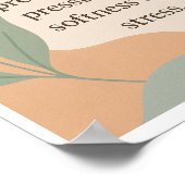 In This Moment I Let Go-Affirmation Wall Art Poster (Ecke)