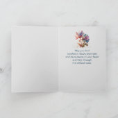 In tiefstem Beileid Hilfe in schwierigen Blume Karte (Innenseite)