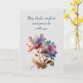 In tiefstem Beileid Hilfe in schwierigen Blume Karte (Gelbe Blume)