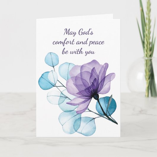 In tiefstem Beileid Hilfe in schwieriger Blume Karte (Vorderseite)