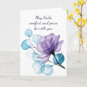 In tiefstem Beileid Hilfe in schwieriger Blume Karte (Gelbe Blume)