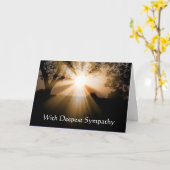 In tiefstem Beileid Sonnenuntergang Karte (Gelbe Blume)