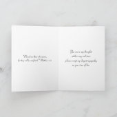 In tiefsten Beileid-Tagen Karte (Innenseite)