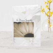 In tiefsten Beileid-Tagen Karte (Gelbe Blume)