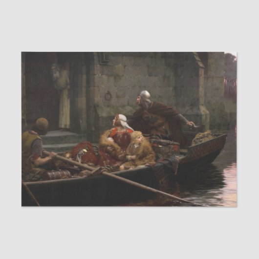 In Time of Peril, 1897 von Edmund Blair Leighton Seidenpapier (Vorderseite)