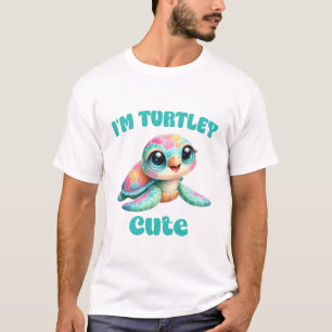 In total süße lustige Schildkrötenkunst T-Shirt