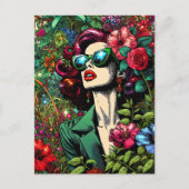 In Touch mit diesem Hübschen behalten Postkarte (Vorderseite)