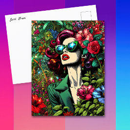 In Touch mit diesem Hübschen behalten Postkarte