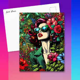 In Touch mit diesem Hübschen behalten Postkarte