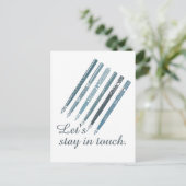 In Touch personalisierte Freundschaftsdarstellung  Postkarte (Stehend Vorderseite)