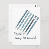 In Touch personalisierte Freundschaftsdarstellung Postkarte (Vorne/Hinten)