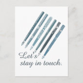 In Touch personalisierte Freundschaftsdarstellung  Postkarte (Vorderseite)