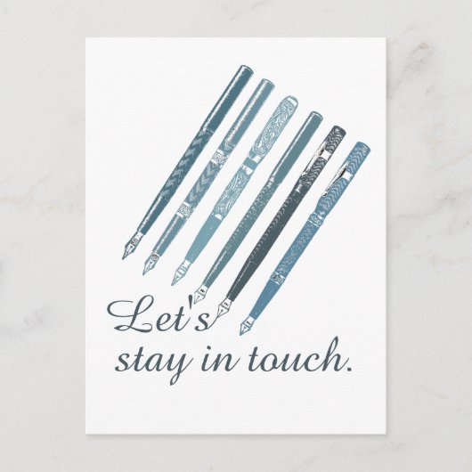 In Touch personalisierte Freundschaftsdarstellung Postkarte (Vorderseite)