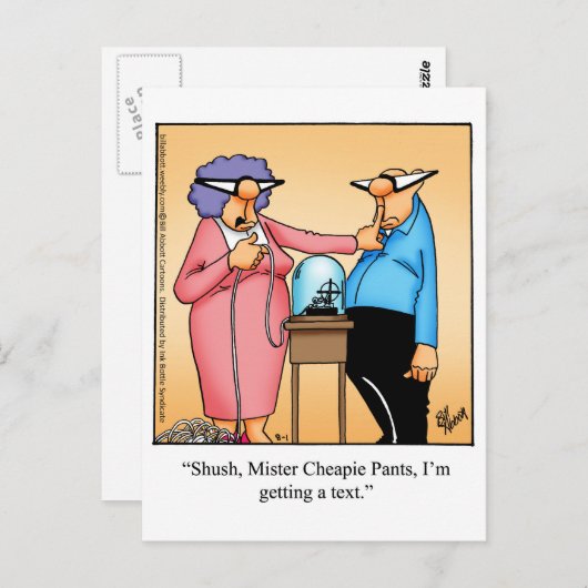 In Touch Spaß Postkarte "Spectickles" behalten (Vorne/Hinten)