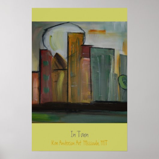 In Town by Kim Anderson Art Poster (Vorne)