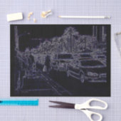 In Traffic Black Tissue Paper Seidenpapier (Handwerk)