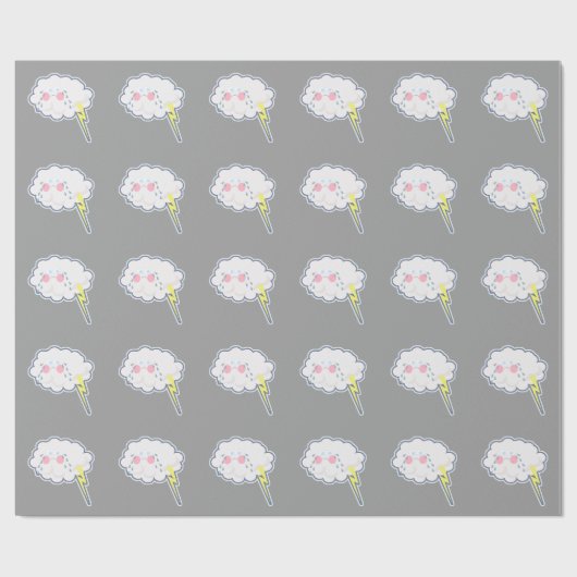 In Traurigkeit ummantelt Emo Cloud Geschenkpapier (Flach)