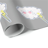 In Traurigkeit ummantelt Emo Cloud Geschenkpapier (Rolleneckpunkt)
