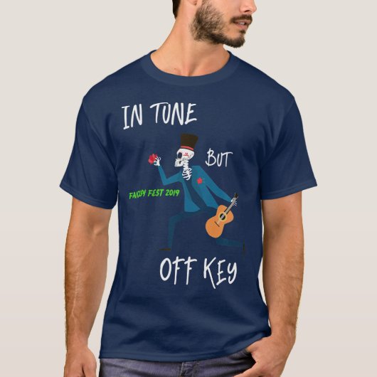 in tune aber off key Fantasy Fest 2019 Schädel Man T-Shirt (Vorderseite)