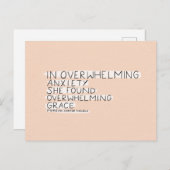 In überwältigender Angst finden überwältigende Gna Postkarte (Vorne/Hinten)