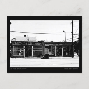 In und Out Mart Urban Street Szene Postkarte