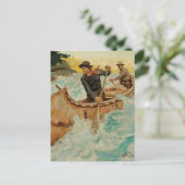 In unruhigen Gewässern Western Art von Philip R Go Postkarte (Stehend Vorderseite)