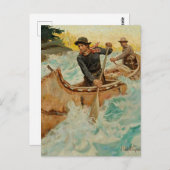 In unruhigen Gewässern Western Art von Philip R Go Postkarte (Vorne/Hinten)