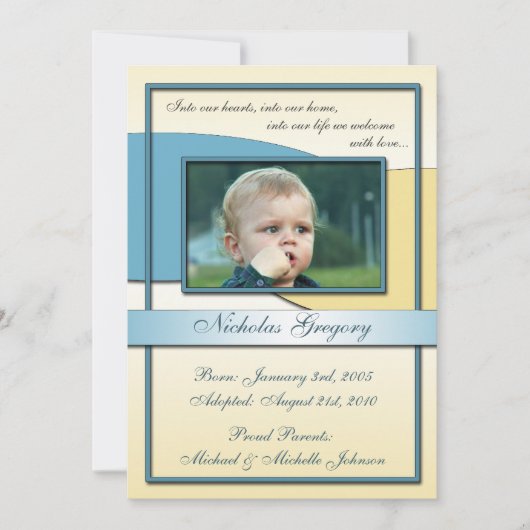 In unsere Herzen ~ Ankündigungen von Adoptionen (Vorderseite)