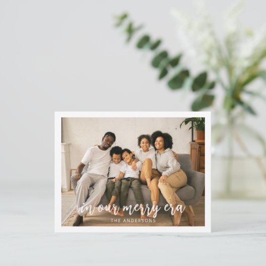 In unserem frohen Foto Weihnachten (Stehend Vorderseite)