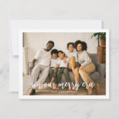 In unserem frohen Foto Weihnachten (Vorderseite)