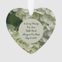 In unserem Herz florale Gedenkstätte Acrylschmuck