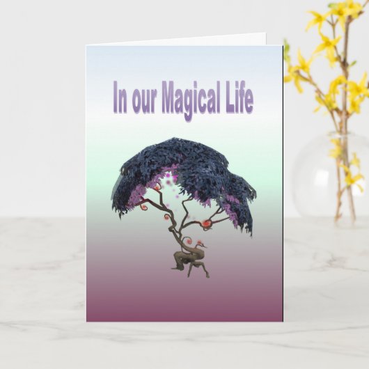 In unserem magischen Leben Karte (Gelbe Blume)