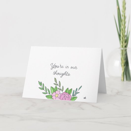 In unseren Gedanken Blume 1 Karte (Vorderseite)