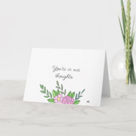 In unseren Gedanken Blume 1 Karte