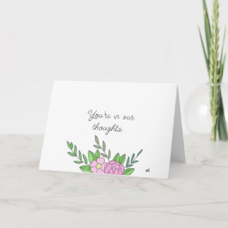 In unseren Gedanken Blume 1 Karte