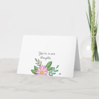 In unseren Gedanken Blume 2 Karte