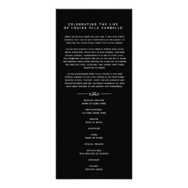 In unseren Herzen Beerdigung Programm weiß schwarz