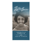 In unseren Herzen Beerdigung Programm weiß und Sta (Hinten)