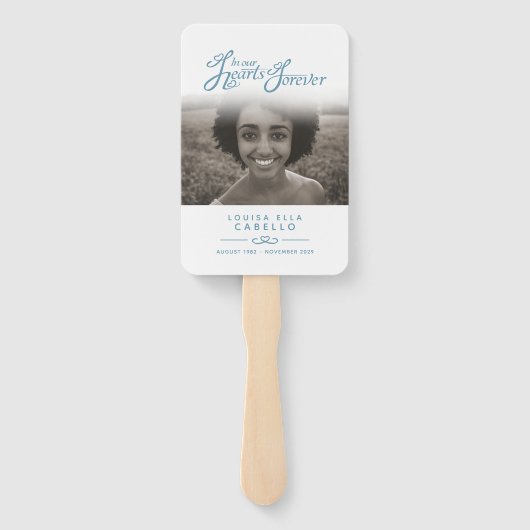 In unseren Herzen Begräbnisfans Fächer (Rückseite)