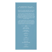 In unseren Herzen Begräbnisprogramm weiß und blau Werbekarte (Vorne)