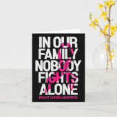 In unserer Familie kämpft niemand allein gegen Bru Karte (Gelbe Blume)