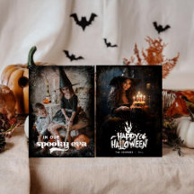 In Unserer Gruseligen Ära Familien Halloween Grußk