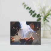 In unserer Hand 2016 NYC Lighting Portrait Foto Postkarte (Stehend Vorderseite)