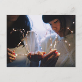 In unserer Hand 2016 NYC Lighting Portrait Foto Postkarte